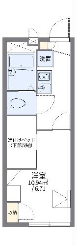 レオパレス豊Ⅲの間取り