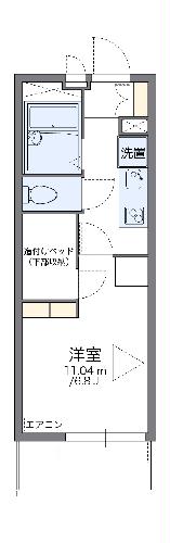 レオパレスサンヒロミの間取り