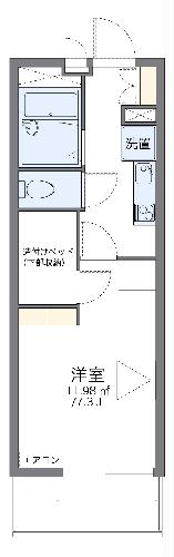 レオパレス笈瀬の間取り