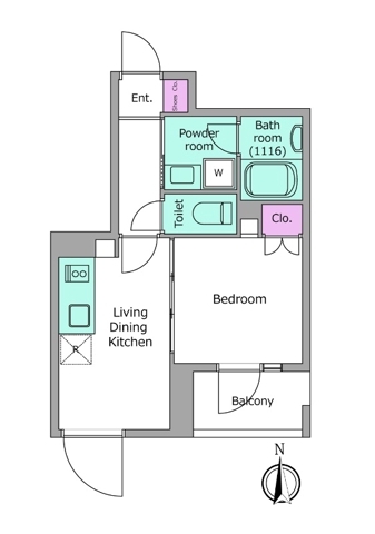 下落合の完工年月(2026年4月)築の賃貸マンションの間取り