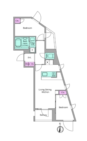下落合の完工年月(2026年4月)築の賃貸マンションの間取り