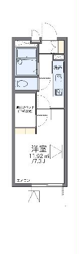 レオパレス中島町の間取り