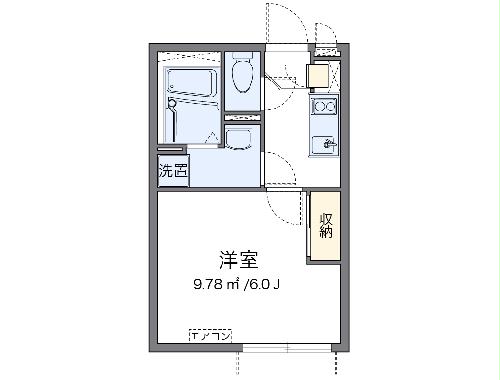 クレイノラメールエムズの間取り