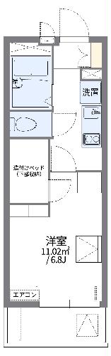 レオパレスシャルマンⅡの間取り