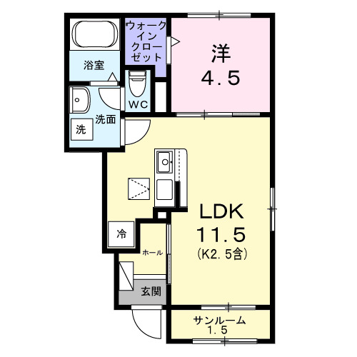 ヴィラ・グレイスⅡの間取り