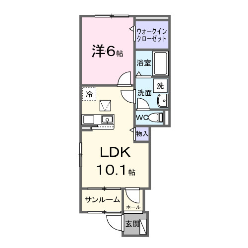 M・シャルマンローズGの間取り