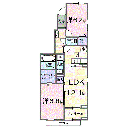 メゾン・リュエルアルファの間取り