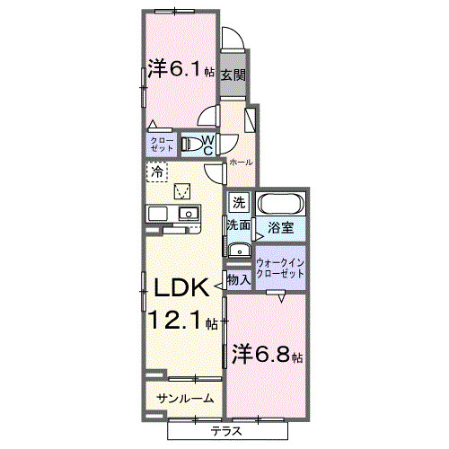 メゾン・リュエルアルファの間取り