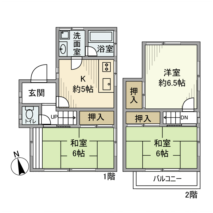 南増尾戸建の間取り