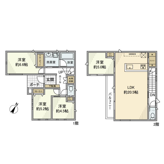 南荻窪戸建の間取り