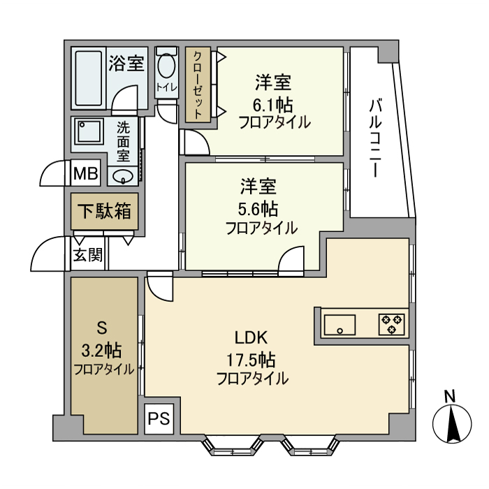 藤和シティホームズ堺町通の間取り