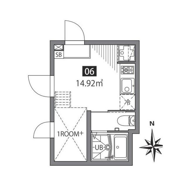 四谷アパートメントEの間取り