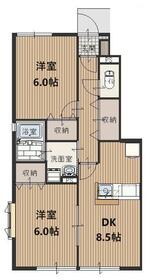 コンフォート上福岡Bの間取り