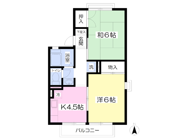 メゾンセジュールAの間取り