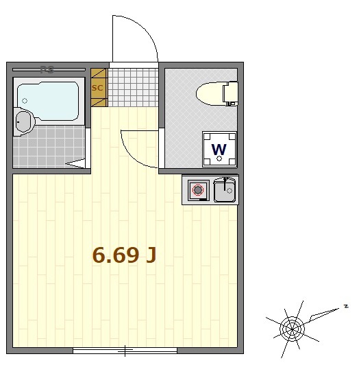 KURA Nakanoshimaの間取り