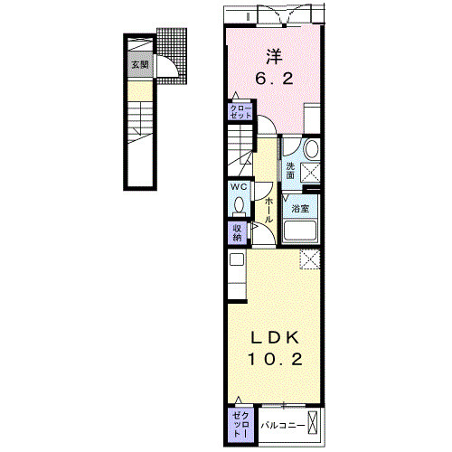 イリゼ府中の間取り
