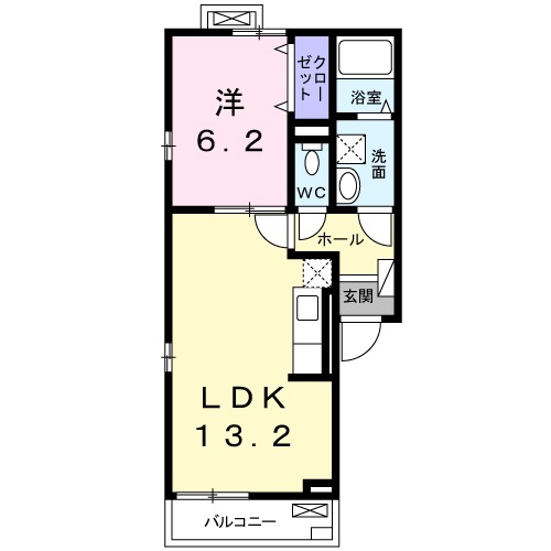 アプリコット瓜生の間取り