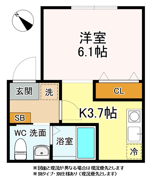 ブルーム常盤台国大前の間取り