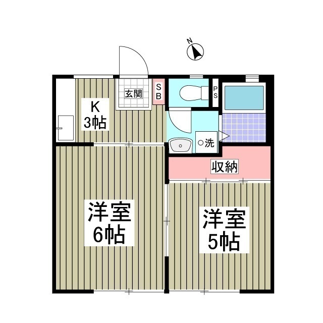 サンシティ江田Bの間取り