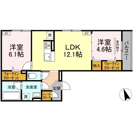 D'Bless 狛江の間取り