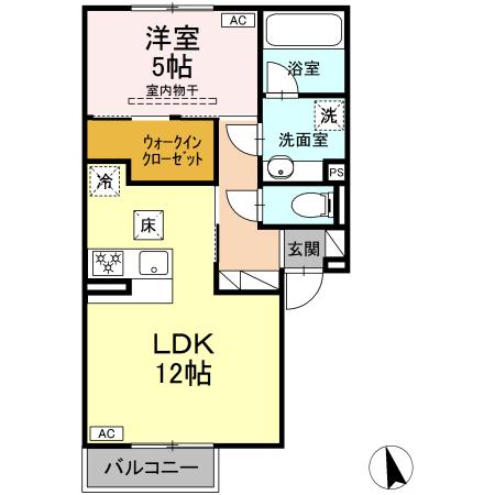パルミエ Ⅲの間取り