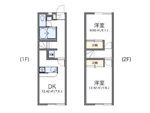 レオパレスFUJIMIⅢの間取り
