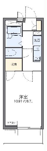 レオパレスラ メイジュときわ台の間取り