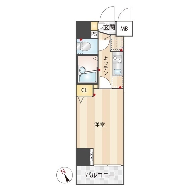 トーシンフェニックス新横濱イクシールの間取り