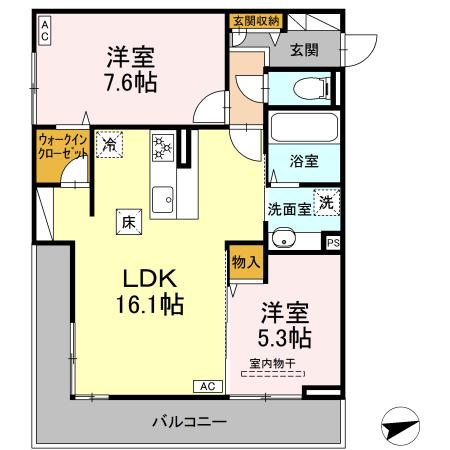 Green Linksの間取り
