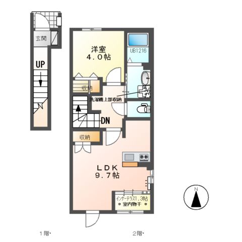 シェルル・スターテラス安久路Ⅱ(仮)の間取り