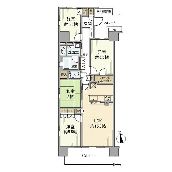 コンフィールひたち野うしくの間取り