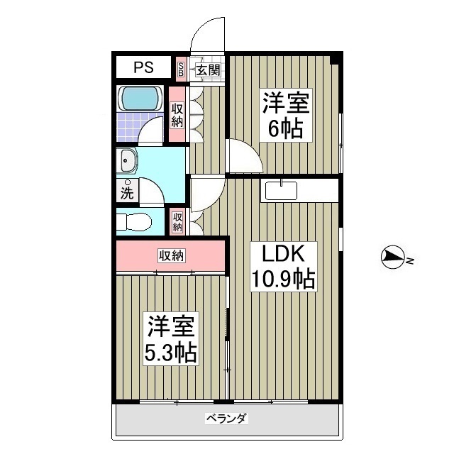 中野ビルの間取り