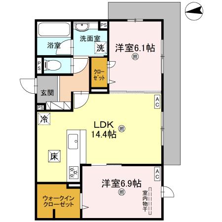 D-residence南茨木2の間取り