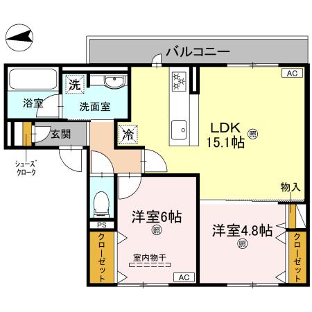 D-residence南茨木2の間取り
