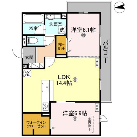 D-residence南茨木2の間取り
