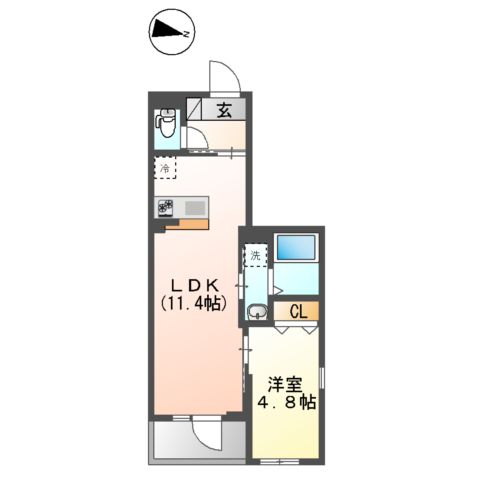 仮)梅田3丁目マンション新築工事の間取り