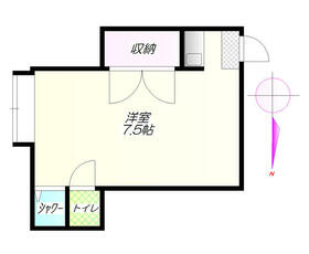 北野方荘Bの間取り