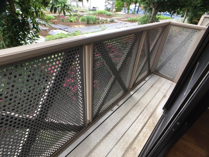 10/16 バルコニー