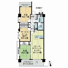 カインドステージ立川富士見町の間取り