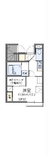 レオパレスパワーハウスの間取り