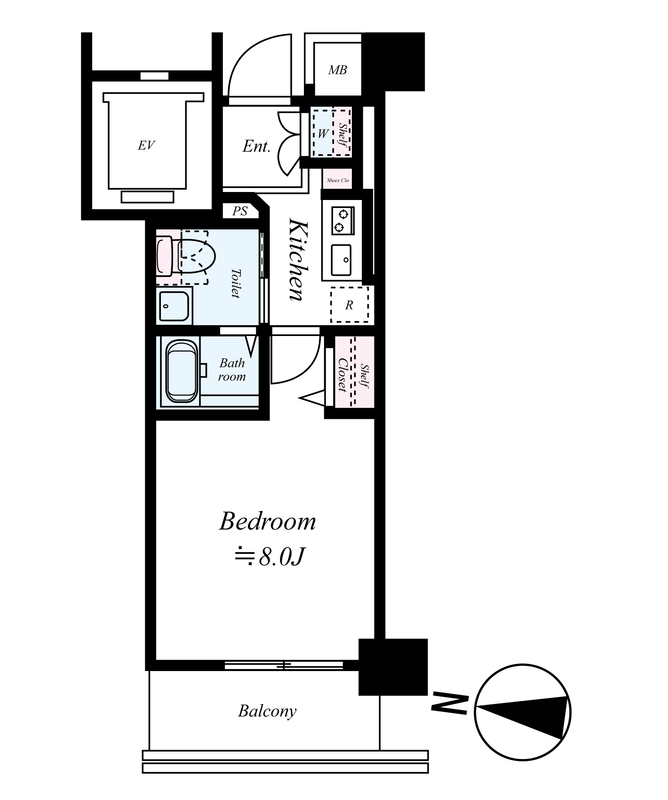 リアナ北斎アベニューの間取り
