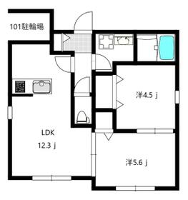 仮)Villa Raccoon 桜木町の間取り