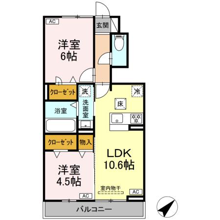 ブルースターの間取り