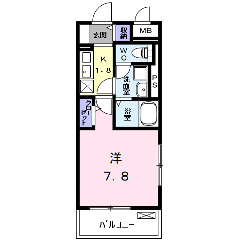 ハーモニーハイツ高畑の間取り