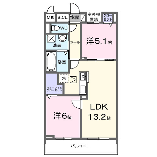 千僧5丁目アパート(028202201)の間取り