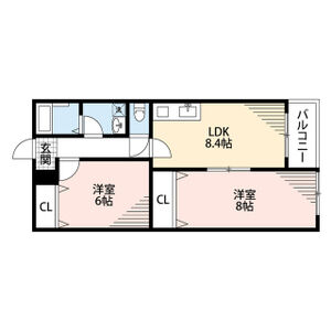 クレセル利倉東Ⅰの間取り