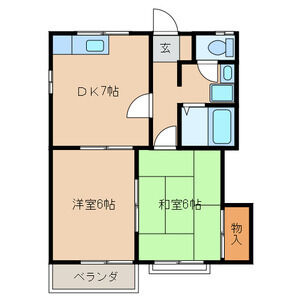 コーポクワイエットの間取り