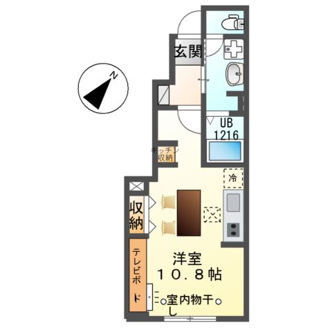 ワイズスクエア01(Y’s square01)の間取り