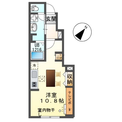 ワイズスクエア01(Y’s square01)の間取り