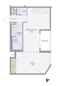 クィーンシティ板橋本町ラディウスの間取り